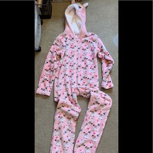 Modern Kids Llama Unicorn Onesie